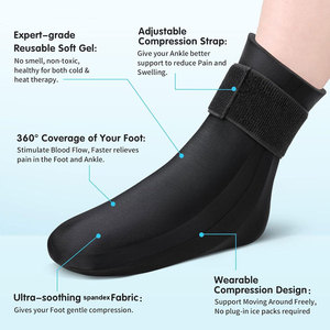 OEM Hot and Cold Therapy <b>Socks</b> Cold Cooling Gel <b>Socks</b> Tendonitis Foot Ice Pack Ankle Ice Pack Wrap Reusable Cold Therapy <b>Socks</b> - Product Image 4