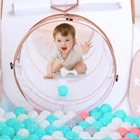 Rumah Mainan Anak Laki-laki Perempuan Hadiah Ulang Tahun Balita Anak-anak Indoor Outdoor dengan Terowongan Panjat untuk Anak Usia Satu Tahun