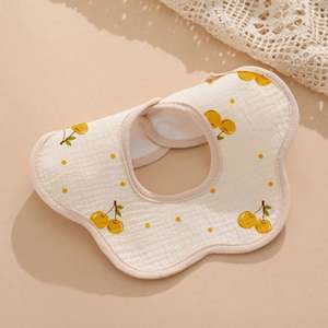 Baberos de Bebé de Algodón Transpirable de 6 Capas, Lisos, para Niños y Niñas, Sublimables, al por Mayor - Product Image 4