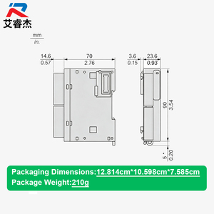 Módulo de Entrada Analógica TM3AI4 Original, Nuevo, 4AI, Serie Modicon TM3, TM3AI4, 4 Entradas Analógicas, Controlador Lógico Programable PLC - Product Image 2