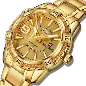   <span class=keywords><strong>Montre</strong></span>-bracelet pour homme NF9117 Nf, cadran lourd, style business, quartz, acier inoxydable, luxe, Navi <span class=keywords><strong>Force</strong></span> 9117 - Product Image 2