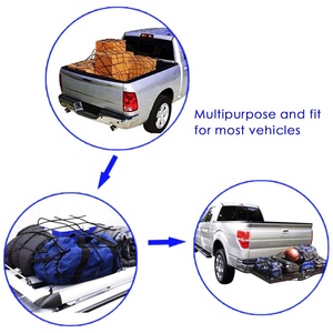 <span class=keywords><strong>Filet</strong></span> de rangement pour bagages au <span class=keywords><strong>plafond</strong></span> de la <span class=keywords><strong>voiture</strong></span>, coffre élastique en Latex <span class=keywords><strong>filet</strong></span> de chargement pour <span class=keywords><strong>voiture</strong></span> Nylon maille élastique organisateur - Product Image 3