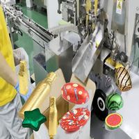 Machine d'emballage automatique polyvalente pour chocolat plissé, à fonctionnement rapide et personnalisable