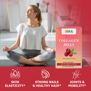 คอลลาเจนเจลลี่ฉลากส่วนตัว OEM พร้อมใยอาหารเสริม บำรุงผิวให้ยืดหยุ่น เล็บแข็งแรง ผมสุขภาพดี และข้อต่อที่เคลื่อนไหวได้ดี - Product Image 6
