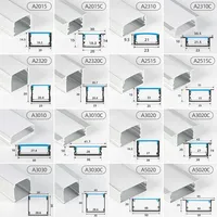 Profilé en aluminium personnalisé 17*7mm pour bande lumineuse LED Canal LED encastré carré Montage en surface Anodisé Blanc Noir Diffuseur