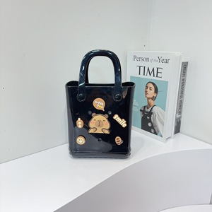 Bolsa de playa, cesta para lavar verduras, bolsa de gelatina, nueva bolsa de mano informal impermeable de EVA con diseño de dibujos animados y orificios DIY, transfronteriza - Product Image 3