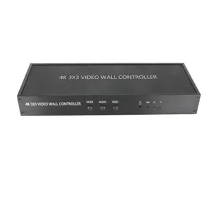 Vente chaude 4K HD 3x3 HDMI vidéo contrôleur mural lecteur vidéo processeur épisseur + adaptateur secteur + télécommande + manuel d'utilisation