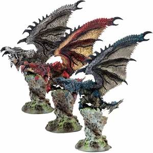 Statuetta del Drago del Gioco Monster Hunter 17CM, Mostri Silver Rathalos, Rathalos Azure, Action Figure in PVC, Modellino da Collezione - Product Image 4
