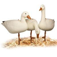 Décoration réaliste de canard blanc d'extérieur, ornement debout, piquet, décoration paysagère, leurre pour la chasse, leurre de canard