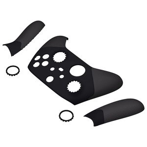 EXtremeRate Black ASR Version Performance Rubberized Side Rails Handle <b>Grips</b> Shell Faceplate for Xbox Series X S <b>Controller</b> - Product Image 3