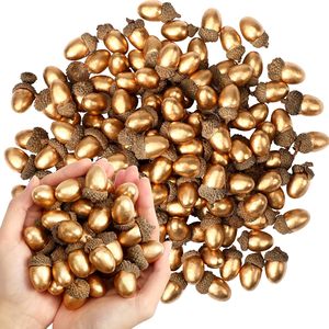 50 Uds. De bellotas artificiales realistas naturales decorativas para boda, Festival, graduación en casa, bellotas realistas hechas a mano, artesanía - Product Image 1