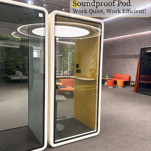 Cabine insonorisée modulaire pour bureau, espace de coworking, intimité acoustique, cabine de négociation portable silencieuse - Product Image 3