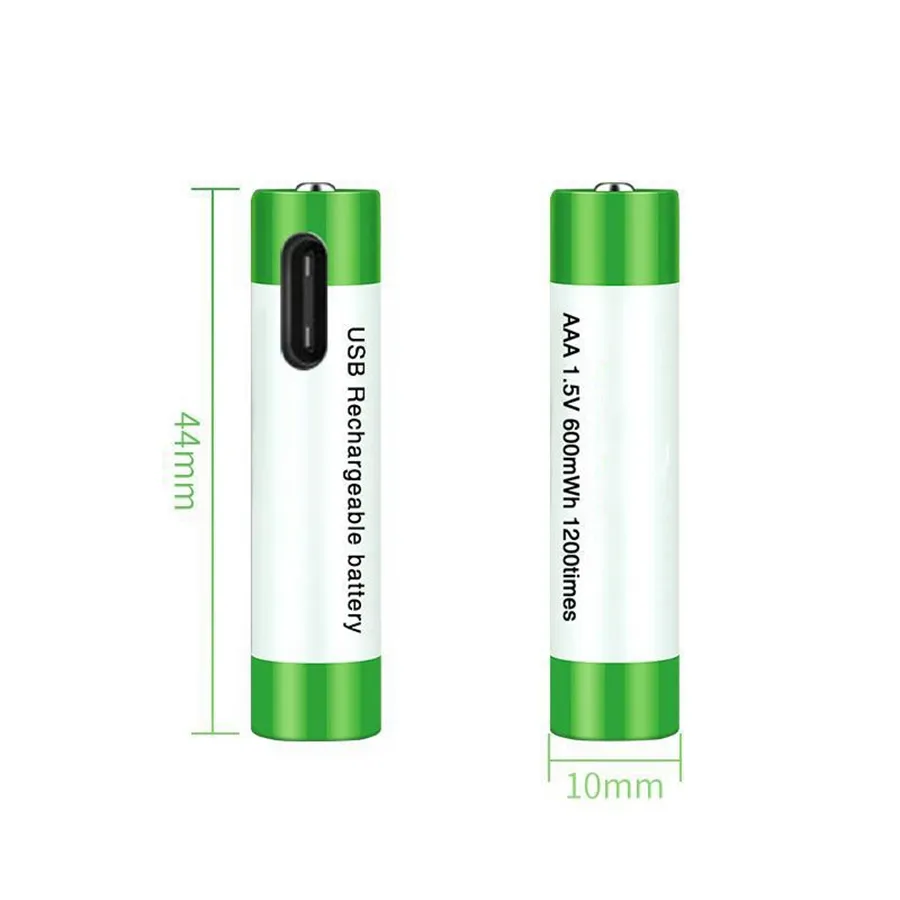 Multifunctionele Draagbare Slimme 1.5V 7 Aaa 10440 600mwh Usb Mini Oplaadbare Lithium Batterij Voor Speelgoed Afstandsbediening