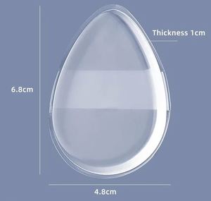 Éponge de maquillage multifonctionnelle en gel de silicone de marque privée, forme goutte d'eau, pour fond de teint - Product Image 2