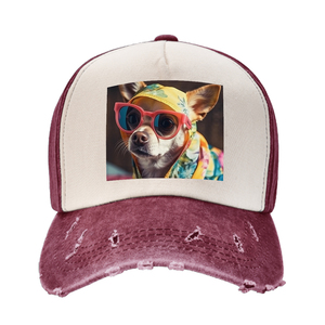 Image personnalisée Casquette de baseball Cowboy de luxe à 5 panneaux à bord incurvé, style sportif américain à la mode, logo en caoutchouc personnalisable, casquette de papa sublimée - Product Image 4