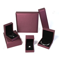 Emballages de bijoux haut de gamme pour bagues, pendentifs, bracelets et colliers longs avec bords surélevés - Luxe léger