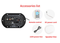 Toptan T9 bas tabancası güç amplifikatörü kurulu amplifikatör 220v amplifikatör USB TF dahili bluetooth 2009IC araç ses aksesuarları