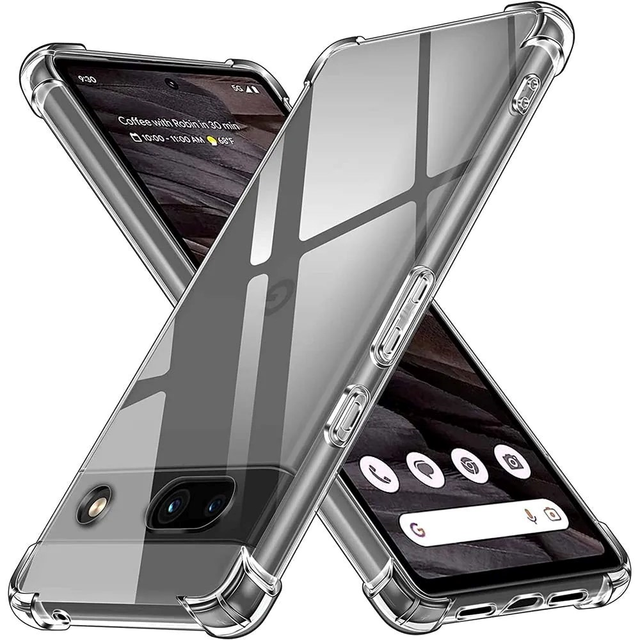 Clear Shockproof Phone Case for Google Pixel 11 10a 9 8 7 6 Pro 5a Pixel 6a 7a 8a Transparent Soft TPU Protective Mobile Cover