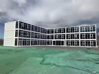 Maison conteneur à montage rapide, maisons préfabriquées de luxe pour l'hébergement en station balnéaire