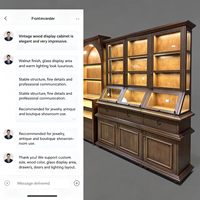 Vitrine et présentoir à bijoux GOWIN avec éclairage LED, design étanche et écologique