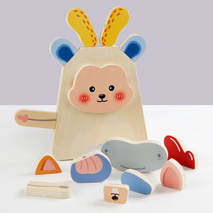 Bloques <span class=keywords><strong>de</strong></span> animales creativos personalizados, rompecabezas 3D que cambia la cara, <span class=keywords><strong>juegos</strong></span> a juego, juguetes educativos <span class=keywords><strong>de</strong></span> aprendizaje avanzado para niños y niñas - Product Image 4