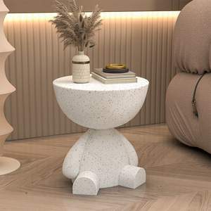 Table basse en résine créative, design moderne et contemporain, table d'appoint mobile pour chambre à coucher, salon, petit appartement - Product Image 2