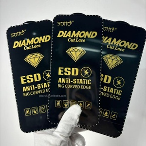 ฟิล์มกระจกนิรภัยป้องกันไฟฟ้าสถิตย์ ESD ลายเพชร สำหรับ Samsung, <span class=keywords><strong>iPhone</strong></span> 17 18, Itel และ Tecno - Product Image 5