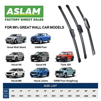 Escobilla Limpiaparabrisas de Alta Calidad, Ajuste Perfecto, Sin Estructura, para Great Wall Haval Jolion H6 H9 M6, de Caucho Natural, Silenciosa, Universal