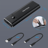 Adaptateur de boîtier SSD RSHTECH M.2 NVME SATA 10Gbps USB 3.2 Gen 2 vers NVME PCI-E SATA M-Key Solid State Drive boîtier externe