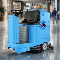 Machine à laver et à frotter le sol, mini laveuse industrielle rechargeable, balayeuse pour l'entretien des sols