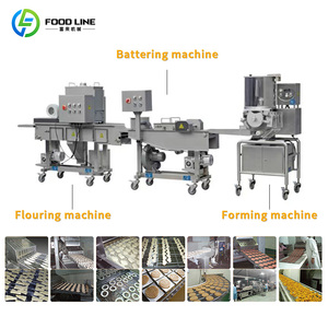 Machinerie économique pour l'industrie agroalimentaire, Ligne de production manuelle auxiliaire pour la fabrication de nuggets de poulet <span class=keywords><strong>et</strong></span> de pain en atelier - Product Image 6