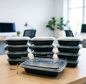 Contenants alimentaires Deli Meal Prep 32 oz à 1 compartiment avec couvercle transparent |   Boîte micro-ondable, congélable et lavable au lave-vaisselle - Product Image 2