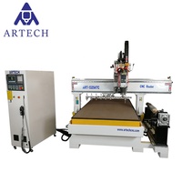 Meilleur prix, grande taille 1325 1530 2030 2040, routeur CNC 4 axes 3D ATC pour le bois, l'acrylique, la gravure sur bois, machine pour la fabrication de meubles