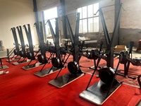 Máquina de Esquí para Gimnasio en Casa Suministrada por la Fábrica REYK, Equipo de Entrenamiento Cardiovascular Mecánico de Acero y Plástico con Pantalla LED para Uso en Esquí Aéreo