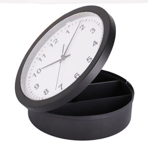 Upgraded 10 Inch Silent Thickened Plastic Wall Clock Diversion Safe with Convenient <strong>Hidden</strong> <strong>Compartment</strong> and <strong>Hidden</strong> Key Lock - Product Image 1