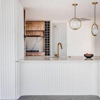 Panneaux en MDF rainurés flexibles Clad Flex pour îlot de cuisine, banc de cuisine, caractéristique en une seule pièce