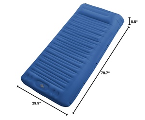 Comfortable <b>Foldable</b> Nylon Camping Bed Backpack Travel TPU Inflatable <b>Mattress</b> Portable Camping Mat Air Bed Hiking 4 Seasons - Product Image 2