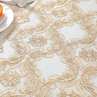 Nappe de table en dentelle de luxe européenne, anti-taches, anti-poussière, pour la table à manger, la table basse, la décoration de la maison