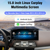 Reproductor Multimedia para Automóvil Baoshang de 15.8 Pulgadas con Sistema Operativo LINUX para Mercedes Benz Clase E Coupé W212 2012-2014 4.5, Estéreo para Auto, GPS, Navegación