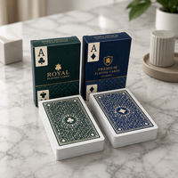 Jeu de cartes à jouer 100 % opaques, personnalisables en matière/taille/traitement de surface, conçues spécifiquement pour les jeux de casino