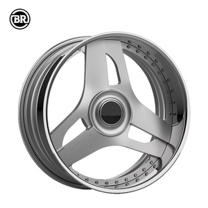Jantes forgées classiques à 3 branches 22x12 |   18-24 pouces |   5x112 5x114.3 5x120 5x130 |   pour Porsche 911, <span class=keywords><strong>Tesla</strong></span> Model S, Lexus RC - Product Image 4