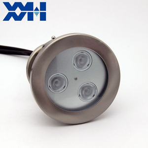 Projecteur LED subaquatique pour piscine, extérieur, étanche IP68, en acier inoxydable, à fixation par pince, 12/24 volts, blanc chaud, RGB 3-en-1 - Product Image 4