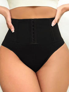 King Mcgreen Star femmes Shapewear <span class=keywords><strong>string</strong></span> culotte contrôle du <span class=keywords><strong>ventre</strong></span> taille haute doux minceur <span class=keywords><strong>ventre</strong></span> <span class=keywords><strong>plat</strong></span> sous-vêtements avec crochet - Product Image 3