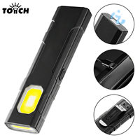 Mini lampe de travail LED COB portable, rechargeable par type C, lampe torche de poche avec base magnétique pour le camping