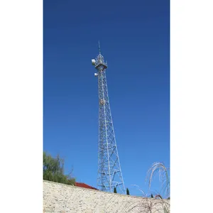 80 Meter Lattice 4 Legs Towers Self Supporting Steel Telecommunication Tower For Telecom