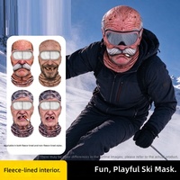 Cagoule de ski intégrale d'hiver, cagoule réaliste et amusante, couvre-visage fantaisie pour le ski et les fêtes