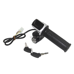 Acelerador de giro para bicicleta eléctrica con pantalla LCD y bloqueo de llave para accesorios de bicicletas y patinetes eléctricos - Product Image 6