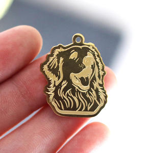 Collar de <span class=keywords><strong>perro</strong></span> de montaña Qiandi Happy Pyrenees, joyería de dibujos animados para mujer, amante de las mascotas, colgante de animales, accesorios de bricolaje - Product Image 1