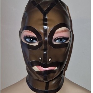 Capucha <span class=keywords><strong>de</strong></span> látex <span class=keywords><strong>de</strong></span> Halloween Capucha <span class=keywords><strong>de</strong></span> humo sexy <span class=keywords><strong>de</strong></span> goma Capucha <span class=keywords><strong>de</strong></span> cara completa con fetiche Ojo grande - Product Image 4