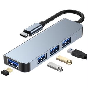 4-Trong-1 <span class=keywords><strong>Hub</strong></span> TYPE-C Mở Rộng Cho Máy Tính Xách Tay U Đĩa Phím Chuột <span class=keywords><strong>USB</strong></span> 3.0/<span class=keywords><strong>2.0</strong></span> Pad Điện Thoại Chuyển Đổi Đa-Cổng Đa Chức Năng Docking Station - Product Image 1